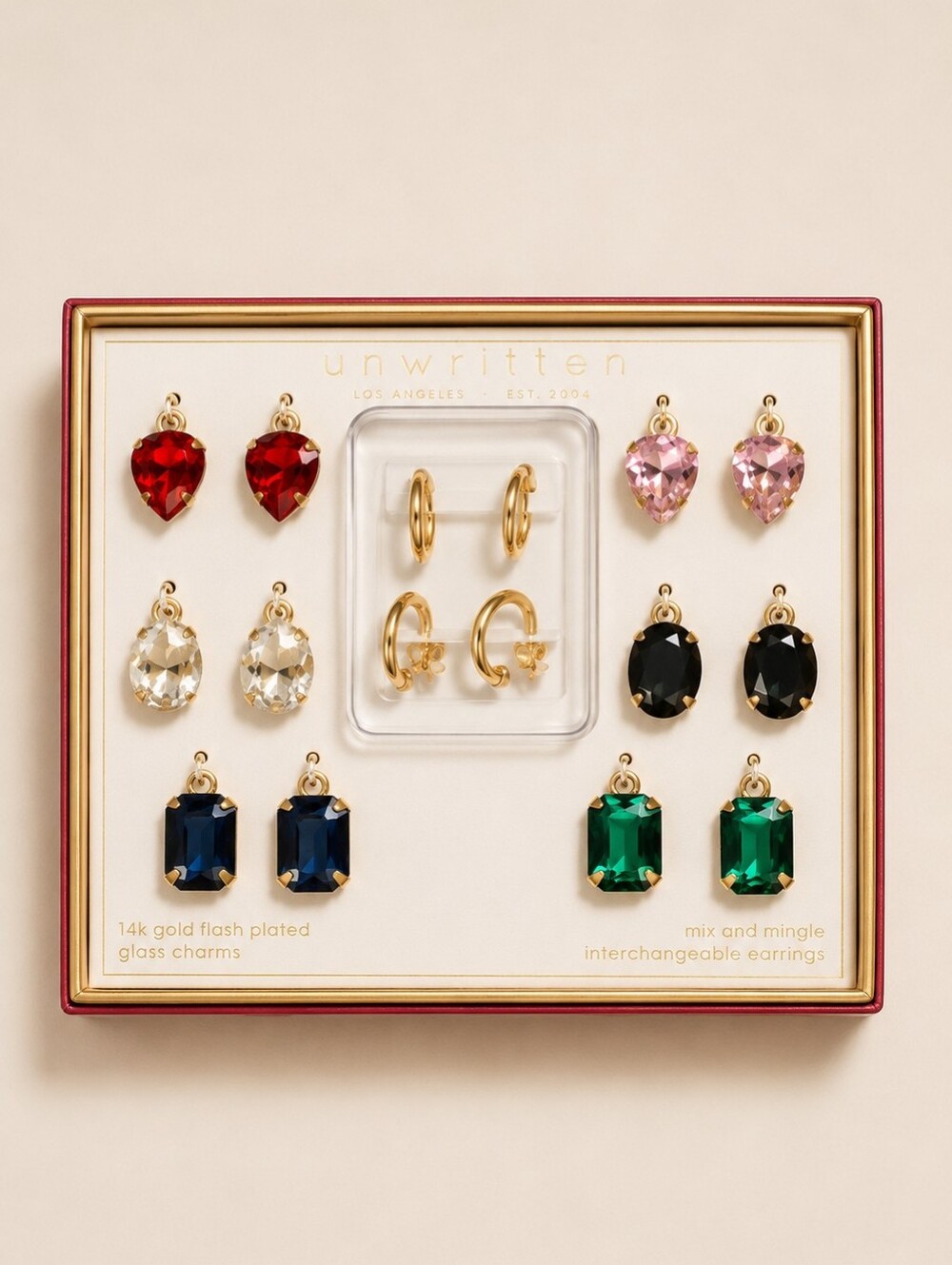 Unwritten Multi-Color Gemstone Earring Set - NWT